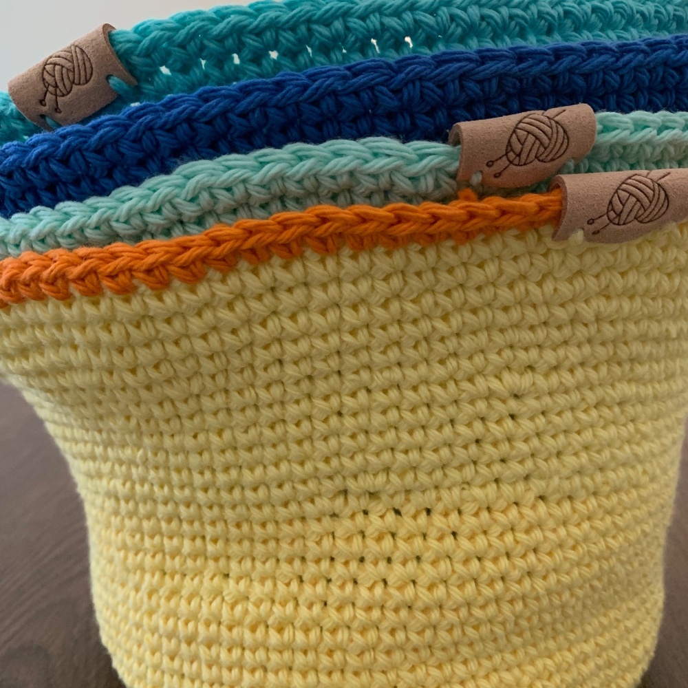 Handmade crochet bucket hats